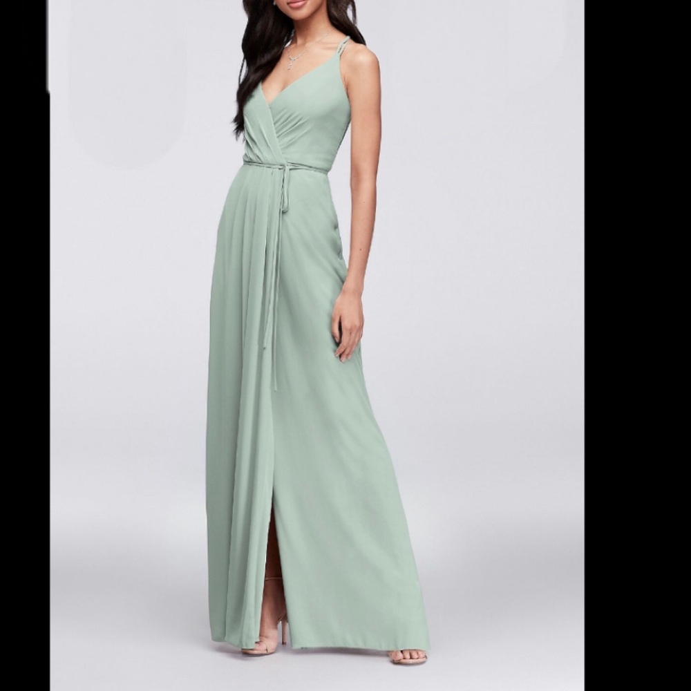 David’s Bridal Meadow Georgette Wrap Dress